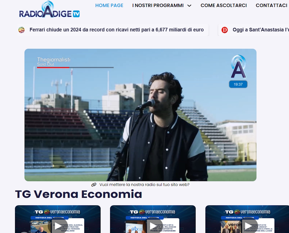 Il nuovo sito di Radio Adige TV